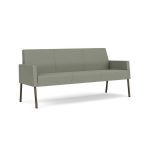 Mystic Lounge Waiting Room Sofa with BRONZE Frame Finish and EUCALYPTUS Upholstery
