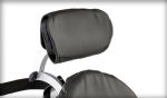 Size 1 and 2 Flat Headrest Support and Cushion - Black Vinyl