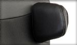 Size 1 and 2 Laterals for Flat Headrest - Black Vinyl (Pair) (Includes Width Adjustable Lateral Pads and Covers) (Requires Flat Headrest Support and Cushion)