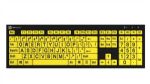 Yellow Keys with Black Lettering