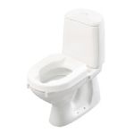 Etac Hi-Loo Raised Toilet Seat with No Lid, 2.5 in. (6 cm)