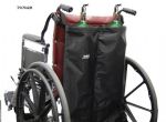 Double Tank Oxygen Cylinder Holder
<br>Fits 16in. - 24in. Wheelchair