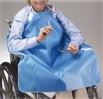 Smokers Apron for Wheelchair, 30in. W x 32in. L, Blue