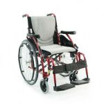 16-in. seat / Grey Upholstery / Red Frame