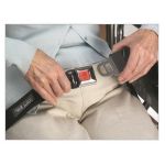 Metal Press Release Seat Belt with Adjustable Loop Attachment - 45in. Length