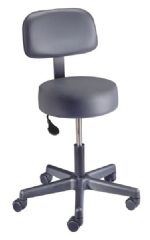 Spin Lift Value Plus Medical Stools <b>With</b> Backrest and Seamless Upholstery