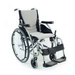 16-in. seat / Grey Upholstery / Silver Frame