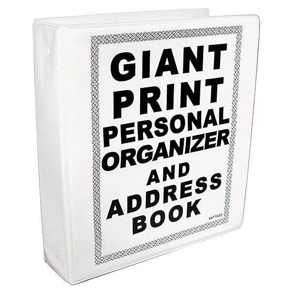 Large Print Address and Telephone Books for Seniors ON SALE