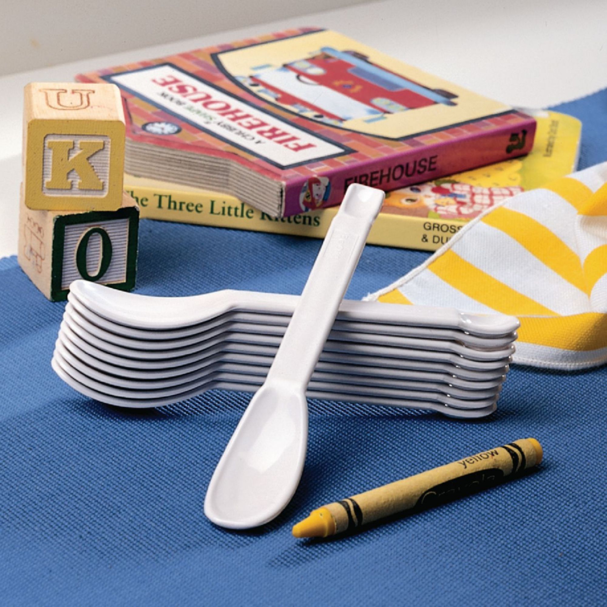 Pediatric Eating Aids Weighted Utensils Scooped Dish Food Guard