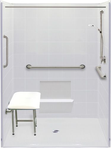 Wheelchair Accessible Bathroom Handicap Accessible Roll In Shower Ada Bathroom