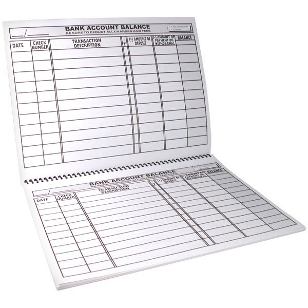 Vision impaired large printable checkbook register sherybee
