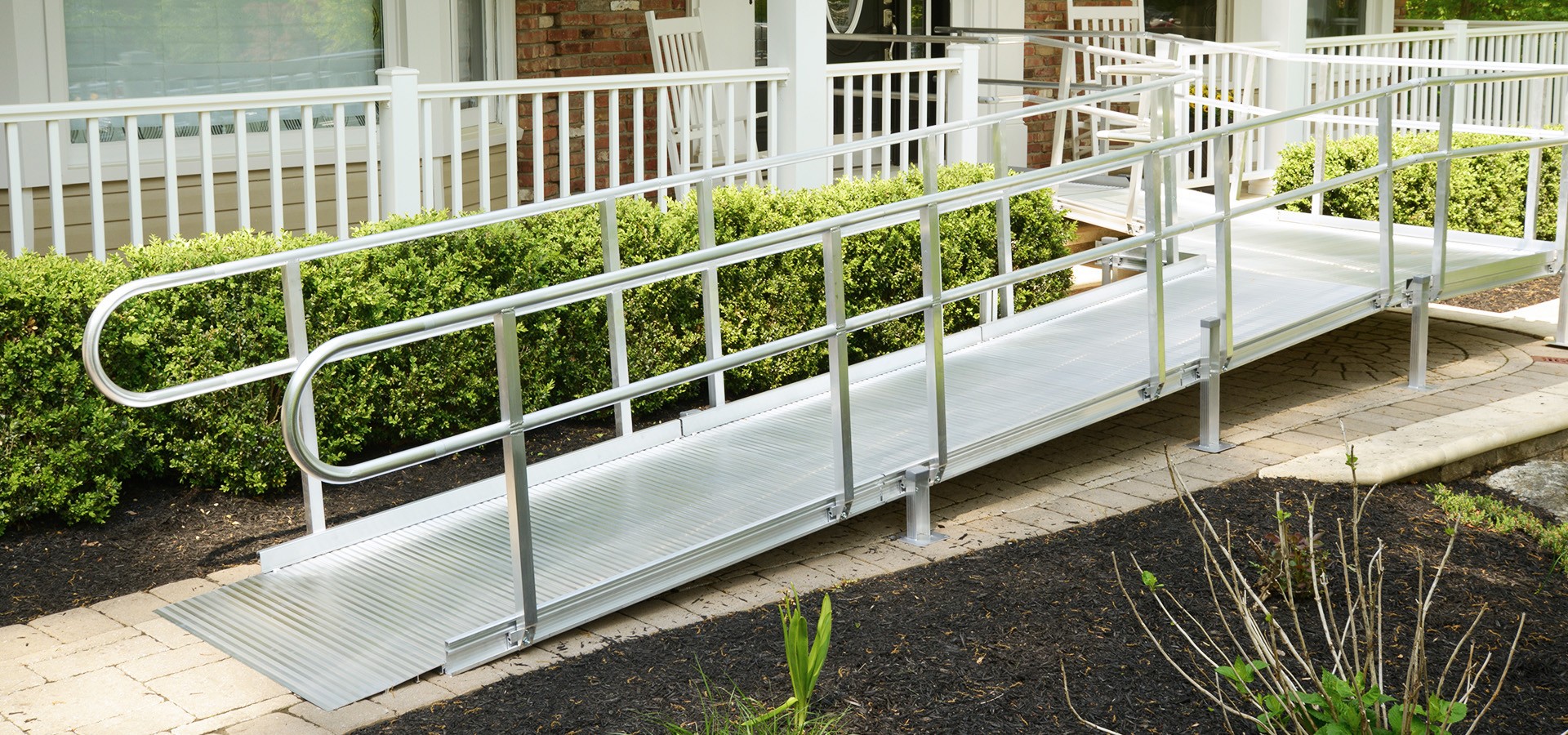 metal railing for handicap ramp