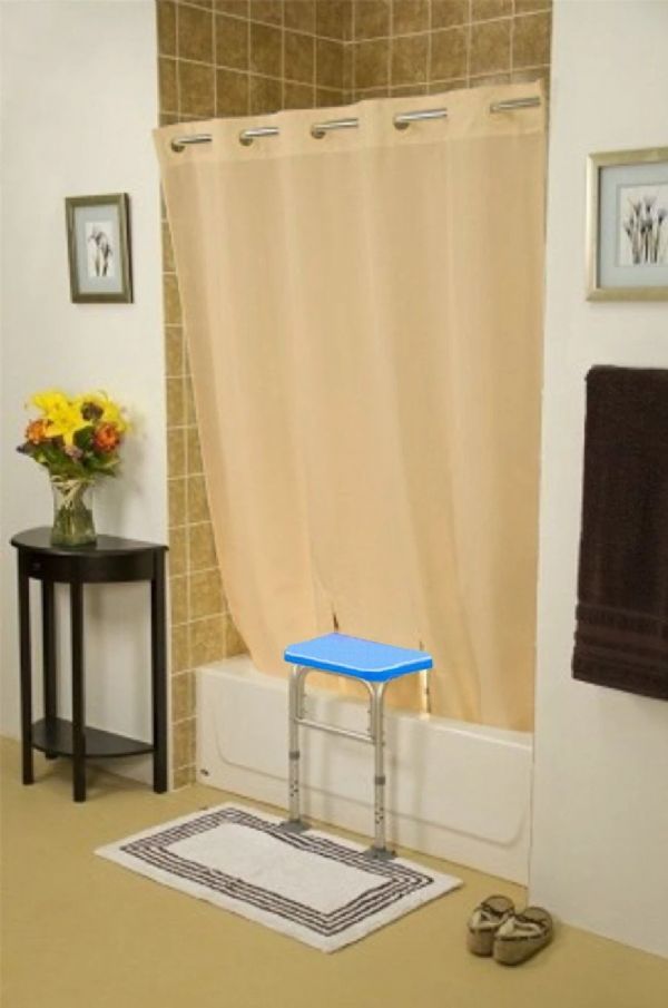 Benchmate Split Shower Curtain for bath transfer benches by Platinum Health