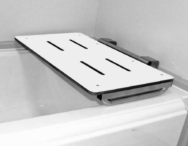 Rear Wall Mounted Bathtub Transfer Bench Without Legs