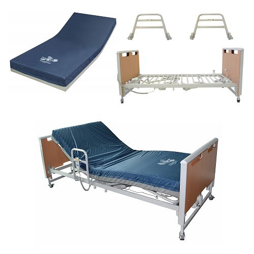 Invacare Etude Electric Hospital Bed Solace Performance Mattress Side Rails Bundle Includes Etude Hc
