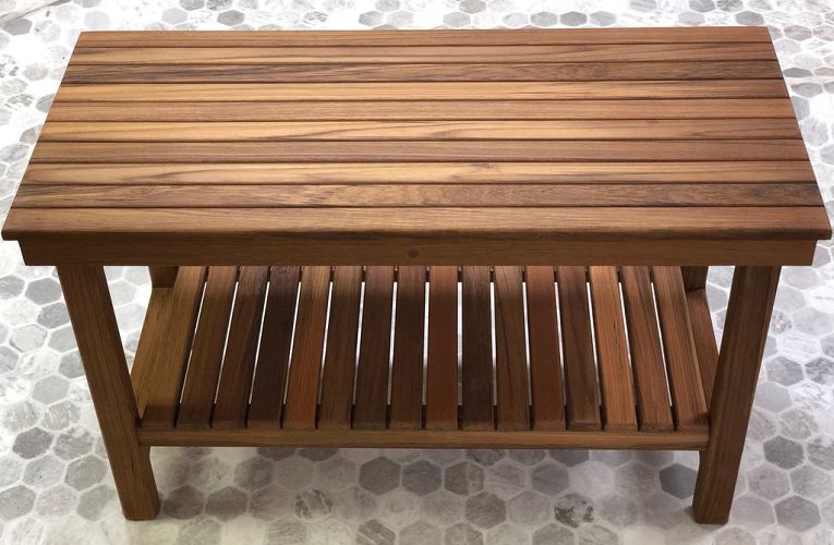 wood shower bench plans