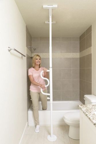 Security Pole And Curve Grab Bar