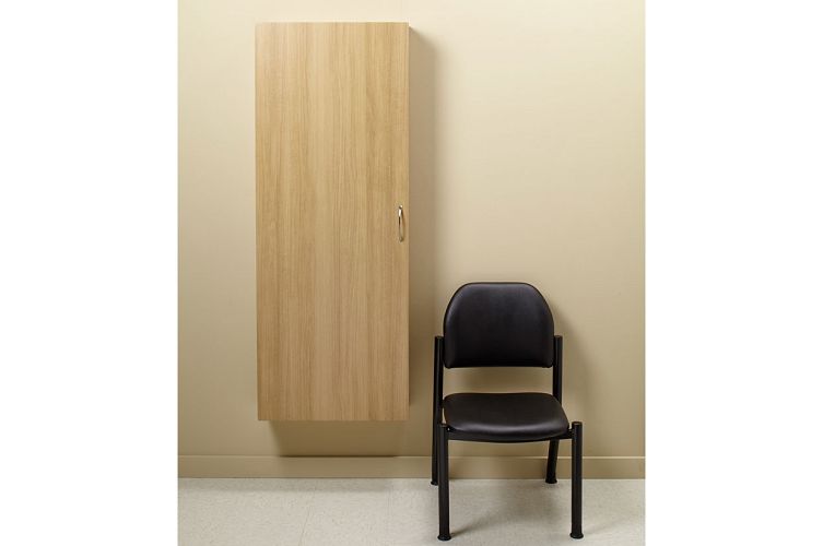 Wall Mounted Dressing Nook With Mirror And Clothing Hooks